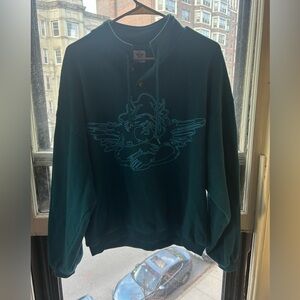 Boys Lie teal Crewneck Sweater
